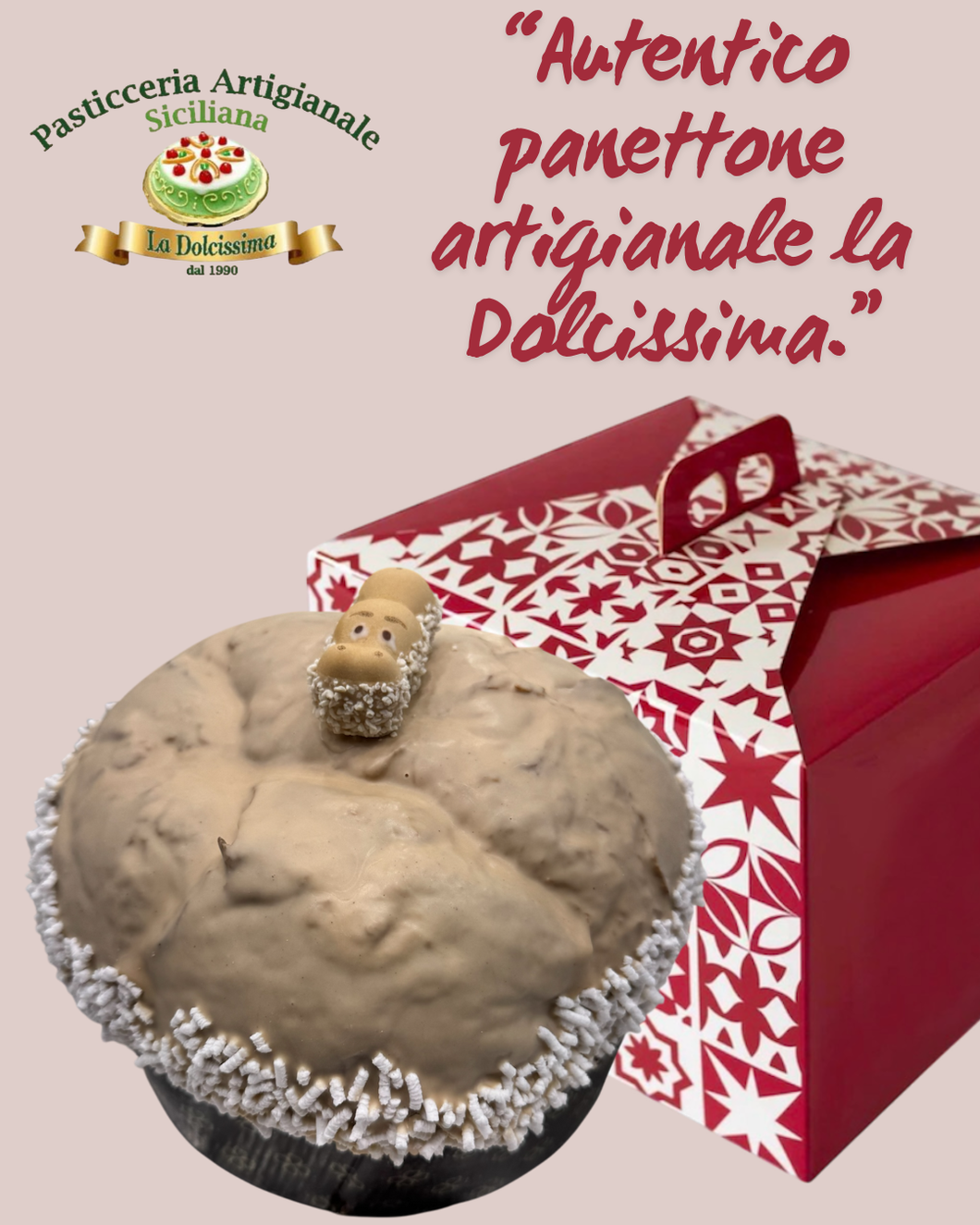 Panettone artigianale happy hippo da 900 gr