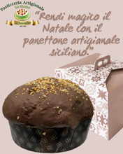Carica l&#39;immagine nel visualizzatore di Gallery, Panettone artigianale con crema Cioccolato da 1.2Kg
