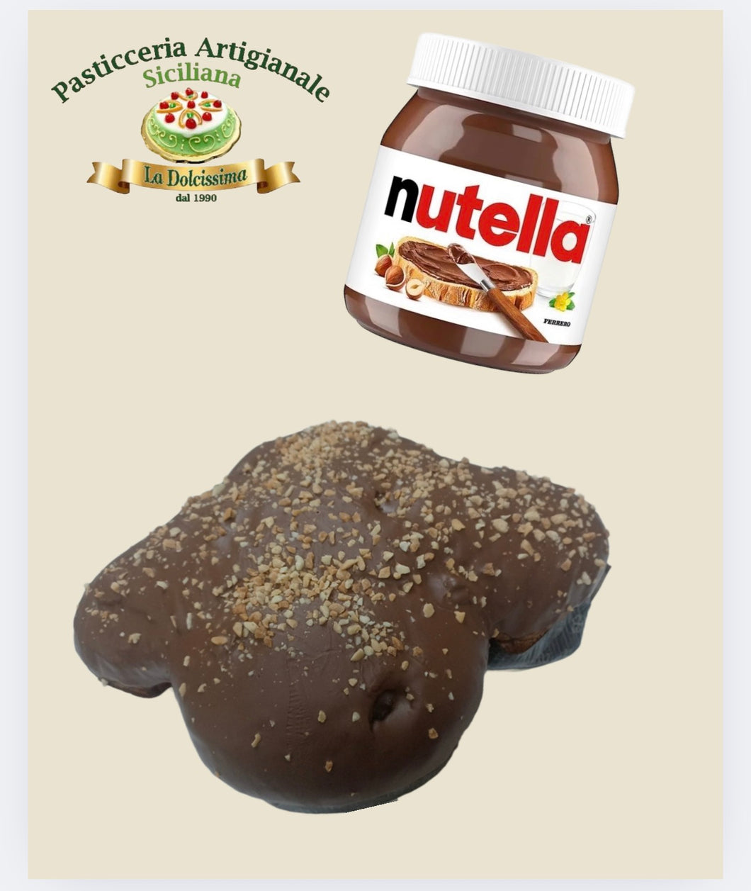 Colomba artigianale ripiena alla Nutella 900 gr