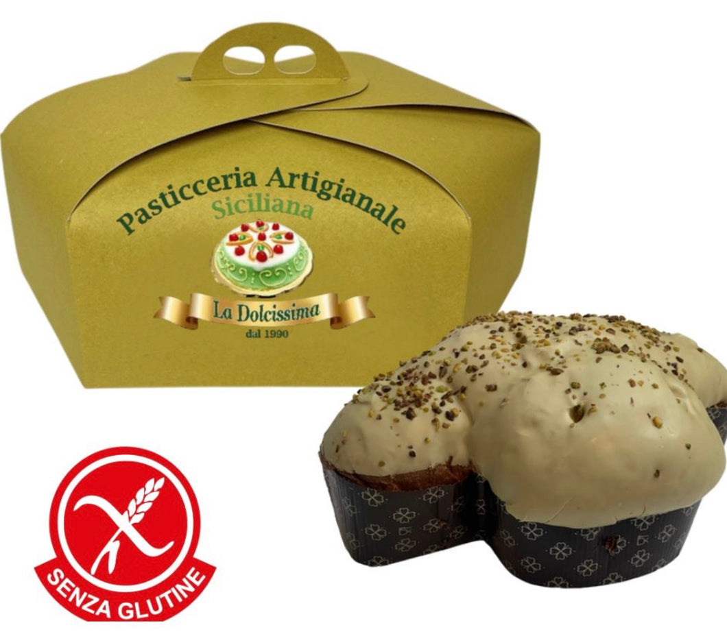 Colomba artigianale al Pistacchio 600 gr SENZA GLUTINE