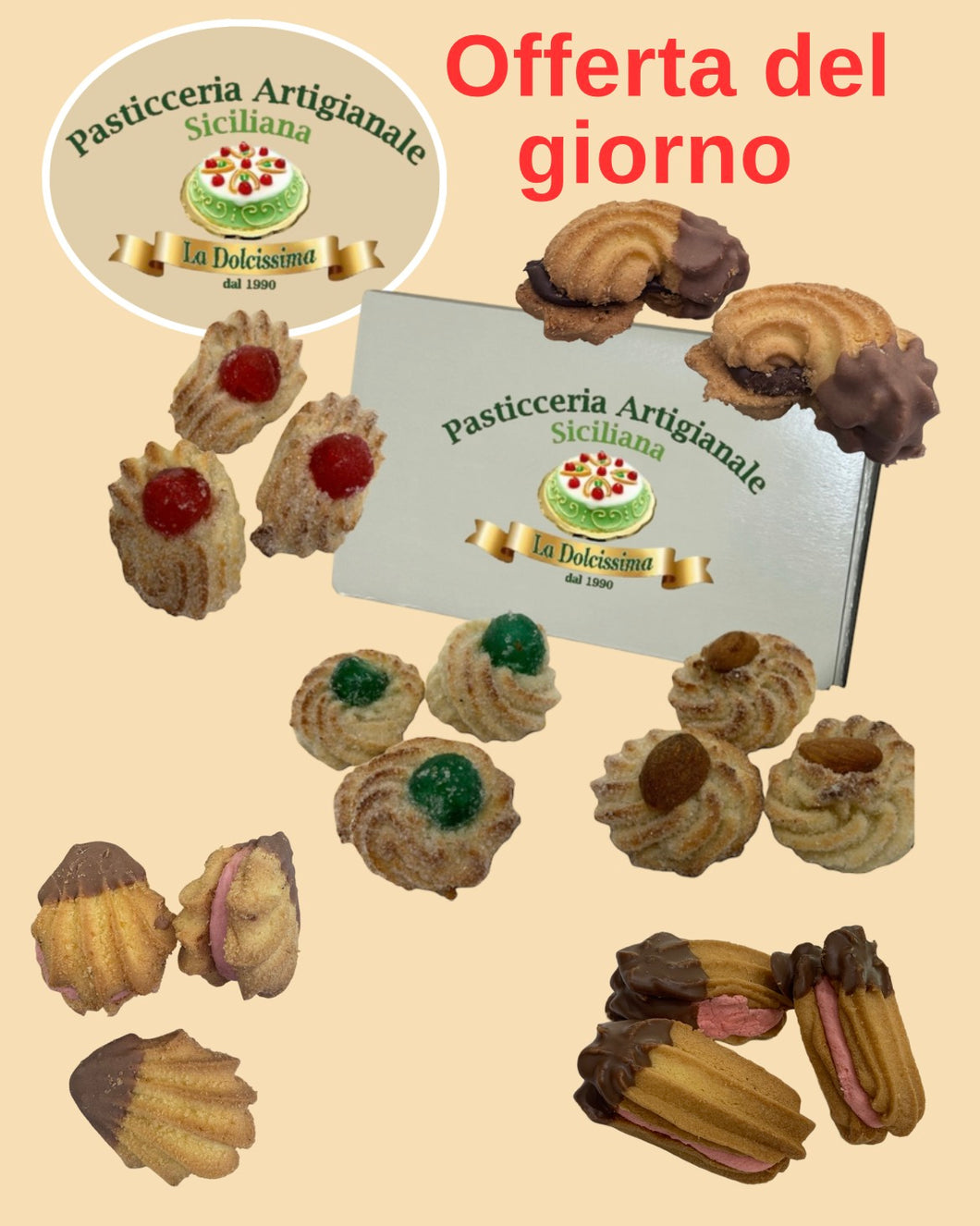 Offerta del giorno Dolcini di Mandorla da 1 kg piu’ dolcini svizzeri da 1 kg